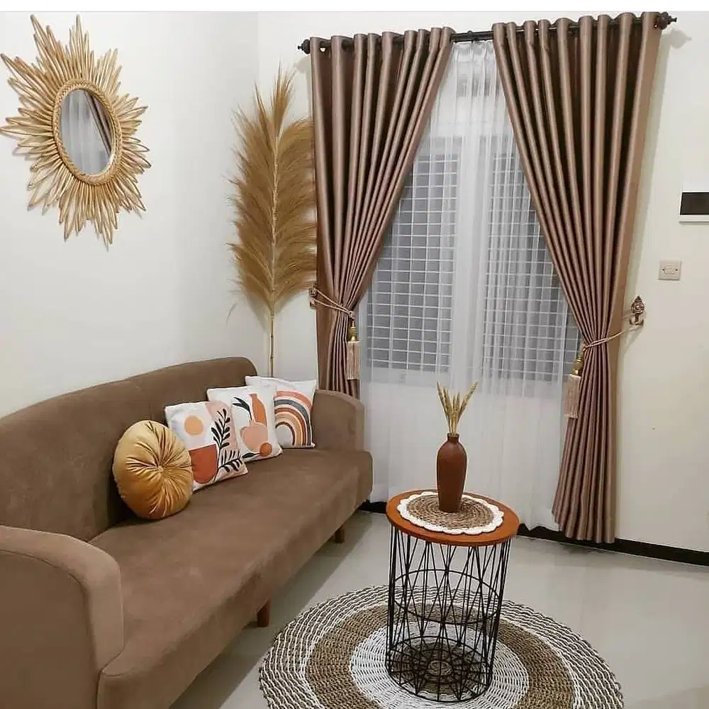 Jual & Pasang Tirai Gorden Vitrase Wallpaper Korden Gordeng Hordeng