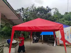 Atap tenda tanpa rangka