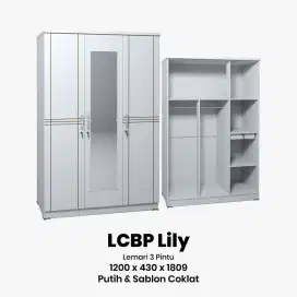 Lemari pakaian 3pintu