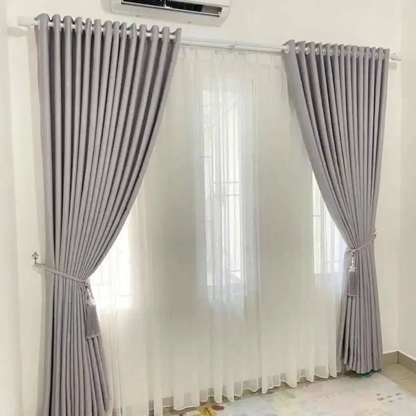 Jual & Pasang Tirai Gorden Vitrase Wallpaper Korden Gordeng Hordeng