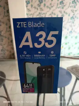 ZTE blade A35 4+8/64gb baru garansi resmi bisa TT Kredit
