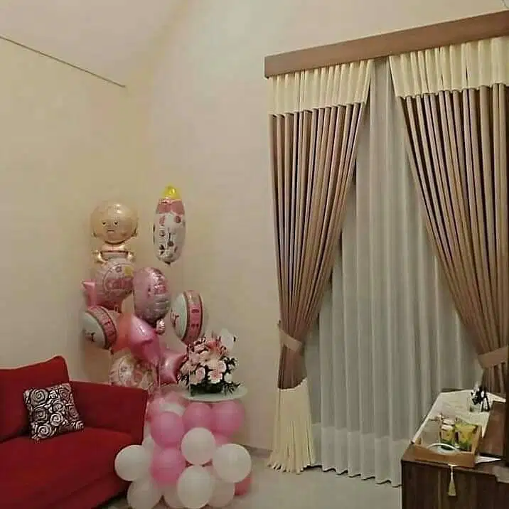 Jual & Pasang Tirai Gorden Vitrase Wallpaper Korden Gordeng Hordeng