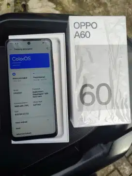 Oppo a60 8+8/256 msih grnsi lngkp ori no minys bs tker tmBh