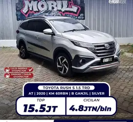 TERMURAH FREE ANGSR 3x RUSH S TRD SPORTIVO MATIC 2020 (HOBIMOBIL)