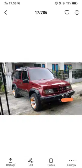 Dijual mobil Suzuki Sidekick
