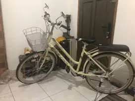 Sepeda City Bike Polygon Lovina 26inch Cream