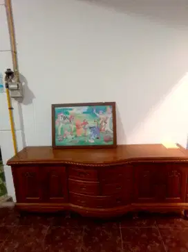 Meja lemari bufet bisa untuk tv atau penyimpanan lain nya