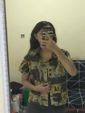 Kemeja lengan pendek wanita keren