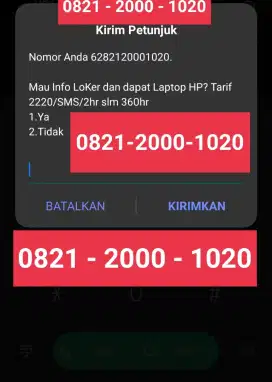 Nomer HOKI TELKOMSEL.YG BELI PASTI CERDAS.#2000-1020.JUAL CEPAT&RESMI!