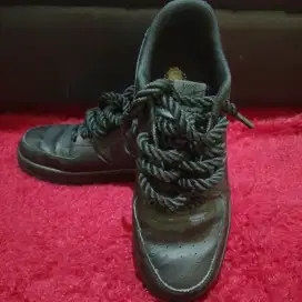 Jual cepat nego tipis sneakers Nike air force 1 black rope custom