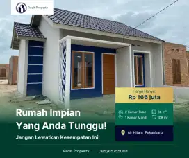 Dijual Rumah Di Air Hitam , DP 4 jt , Angsuran 1 jt