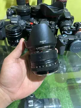 Lensa fujifilm fix prime 14mm f2.8 fullset box