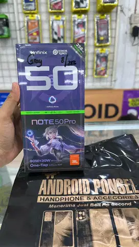 INFINIX NOTE 50 PRO RAM 16/256 BARU GARANSI RESMI SPEK GAMING LANCAR