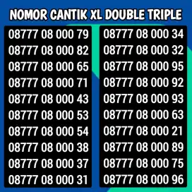 NOMOR CANTIK XL DOUBLE TRIPLE