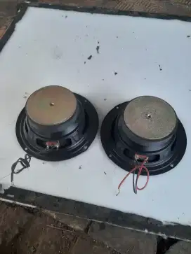 Sepasang Speaker Woofer Ukuran 6 inci Magnet Besar