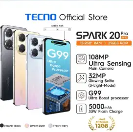 HP Tecno Spark 20 Pro 108MP 256GB RAM 21GB 5000 mAH NFC Dynamic Island
