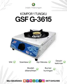KOMPOR 1 TUNGKU GSF G-3615