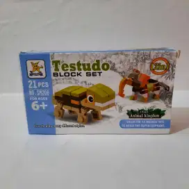 Mainan Testudo Block Set/ Puzzle/ Bricks Animal Kingdom