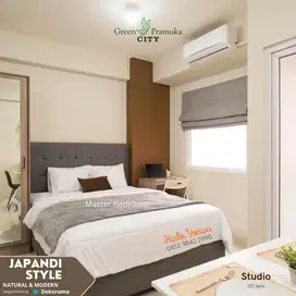 Lokasi Strategis, Unit Ready, Type Studio 33 m2 Furnish Japandi Style