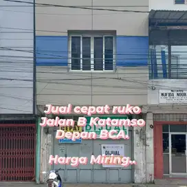 Jual ruko murah, lokasi strategis, jalan Katamso, cocok untuk kantor