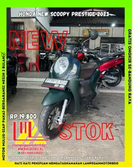 Honda New Scoopy Prestige 2023 Free BBn nama sendiri