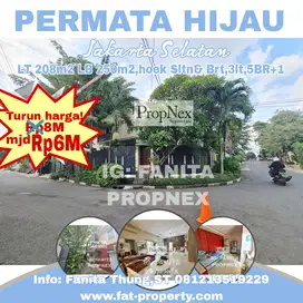 DIJAMIN TERMURAH Dijual rumah bgs di Permata Hijau,JakSel LT 208m2