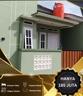 Rumah  siap huni 2 kamar akses strategis mulai dari 185 jutaan