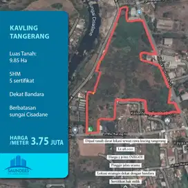 Kavling SHM Dekat Bandara di Tangerang