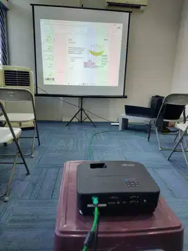 Proyektor dan screen