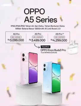 NEW OPPO A5 PRO 8/256 BISA KREDIT CICILAN DP 0%