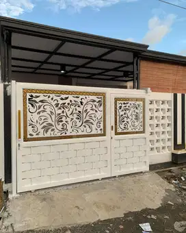 Pagar besi minimalis modern