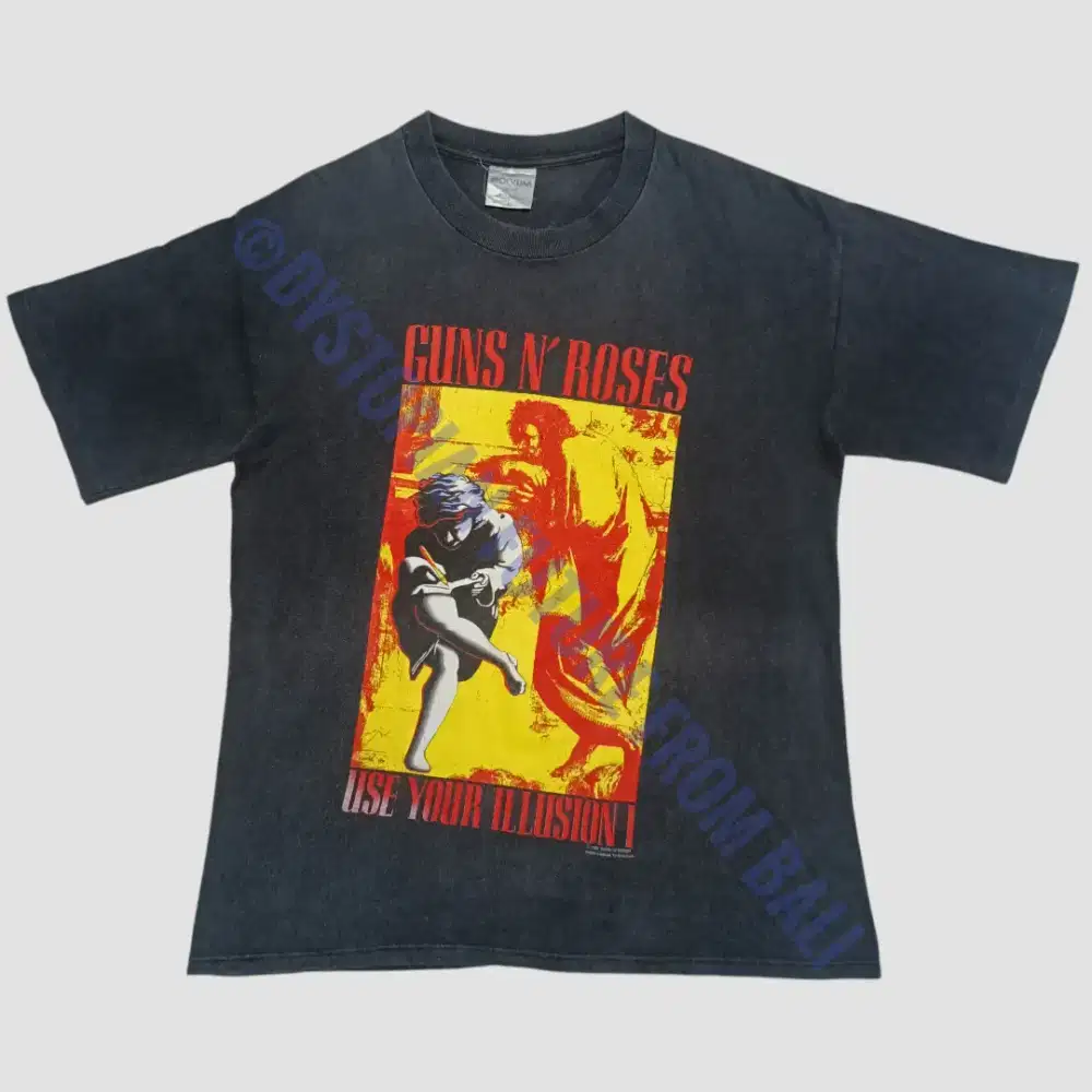 Vintage 1991 T-shirt Band Guns N' Roses - Use Your Illusion I & II