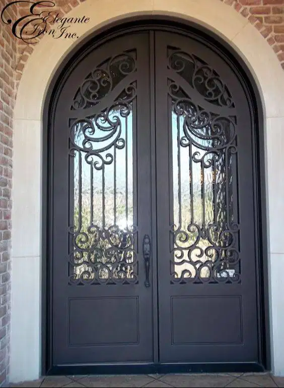 Pintu utama/Pintu besi tempa klasik/Kontruksi baja