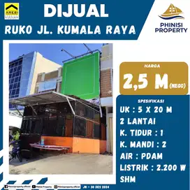 DIJUAL Ruko Lokasi Tengah Kota di Jalan Kumala