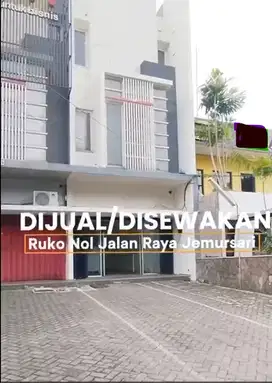 RUKO SEWA NOL JALAN RAYA JEMURSARI DEKAT RUMAH SAKIT DAN HOTELL