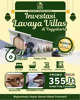 Investasi Terbaik Villa Maguwoharjo, Area Exit Tol Jogja: Free Furnish