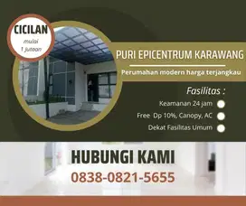 Rumah Strategis dkt stasiun Kosambi Puri Epicentrum Karawang
