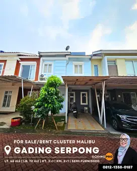 Dijual Rumah di Cluster Malibu Gading Serpong Semi Furnished