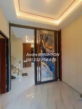 Rumah Skandinavian Lux Mewah Semi Furnished Smart Door Lock Siap Hunj