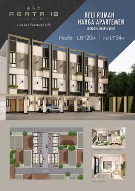 A154 Jual Rumah Baru Modern Bagus Private Cluster Murah di Kedoya