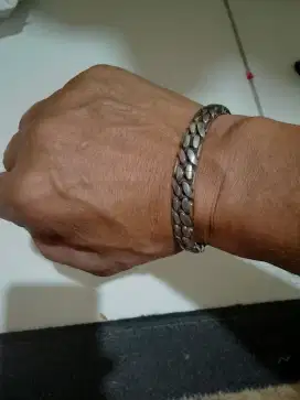 Gelang Papua stainless baja putih anti karat