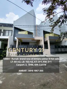13884 - Rumah brand new hotsale bintaro sektor 9
