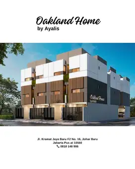 JUAL RUMAH BARU DI KRAMAT JAYA, JOHAR BARU, JAKARTA PUSAT