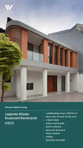 Di Jual Rumah di Boulevard Legenda Wisata