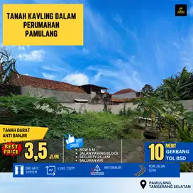 Tanah Kavling Siap Bangun dalam perumahan Pamulang