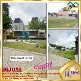 DIJUAL TANAH KAVLING HOEK Perumahan GRAND KENJERAN  Surabaya