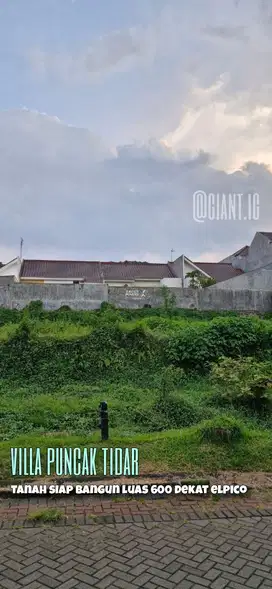 Tanah siap bangun dekat Elpico di Villa Puncak Tidar Malang