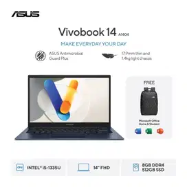Asus Vivobook 14 A1404VA - IPS551/Core i5-1335U/8GB/512GB SSD/14″ FHD
