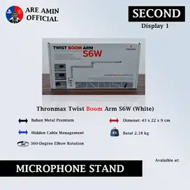 Second - Thronmax Twist Boom Arm S6W (White)