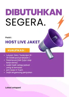 Hostlive jaket bekas